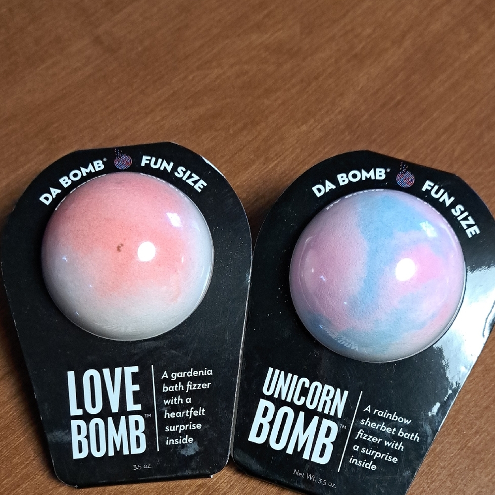 Da Bomb Love Bomb & Unicorn Bomb Bath Fizzers - Pink and Multi